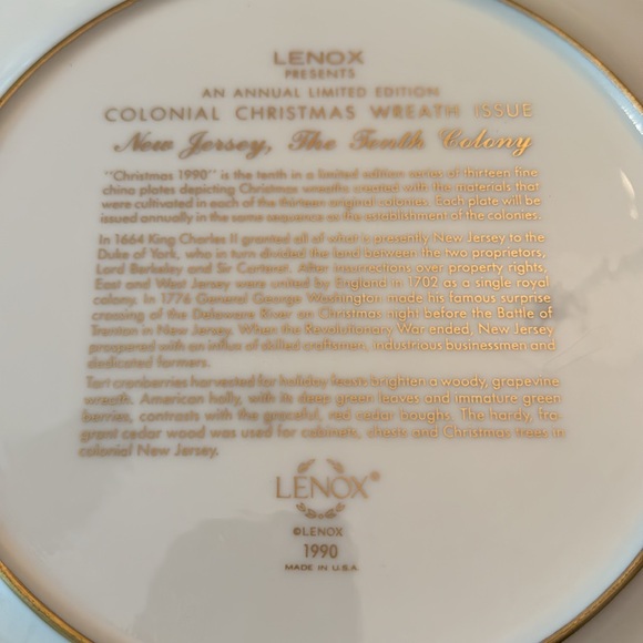 ✨1990✨Lenox Annual Edition - Picture 3 of 3
